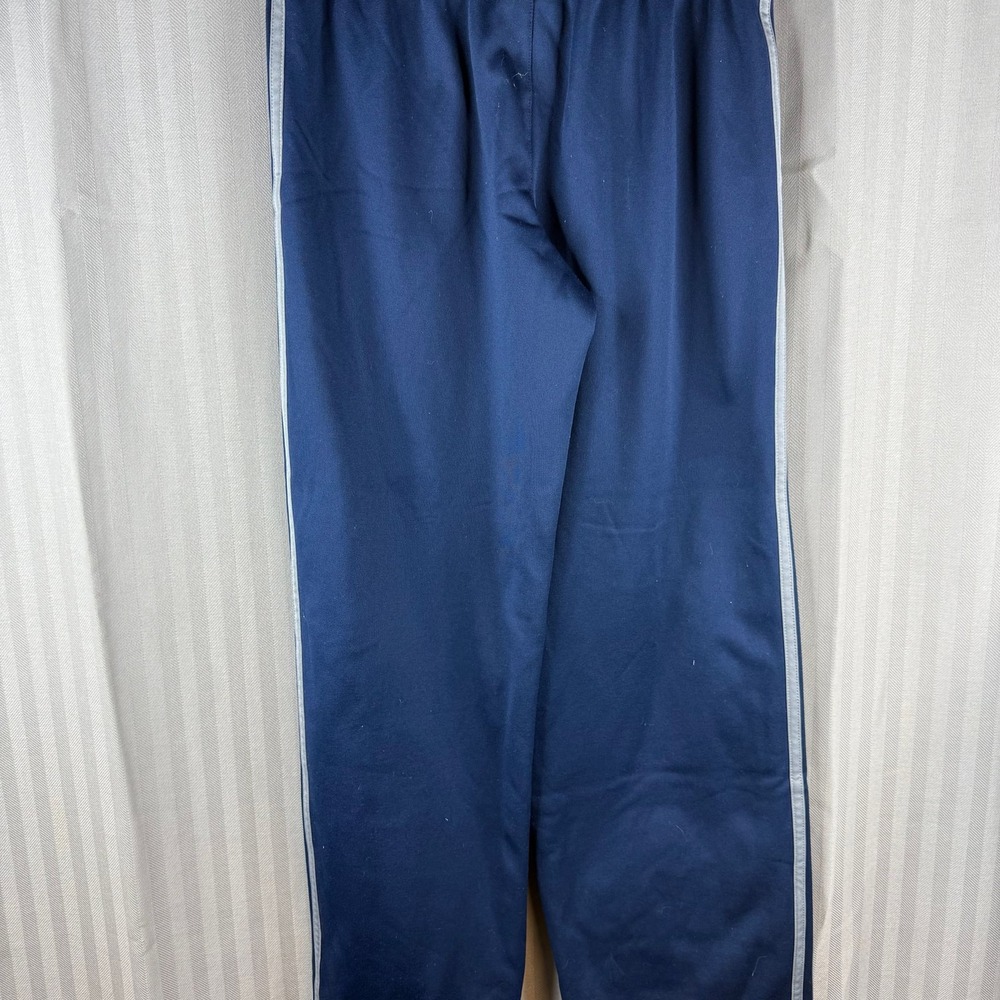 Adidas Boys Navy Blue 3-Stripe Track Pants Medium 10-12 Polyester Sportswear - Picture 5 of 5
